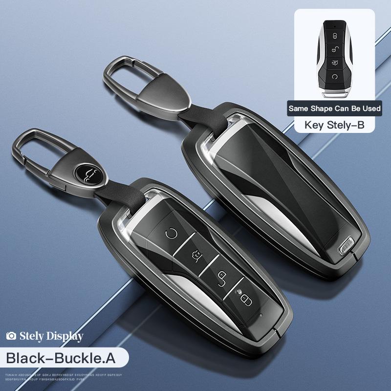 BYD Key Case for Tang DM/MAX/Song Pro/Qin PLUS/Yuan Cars - Full Wrap Shell Buckle