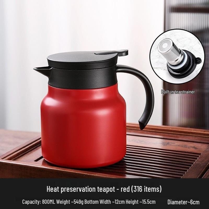 Large Capacity Portable Stewing Teapot for Home or Office Use