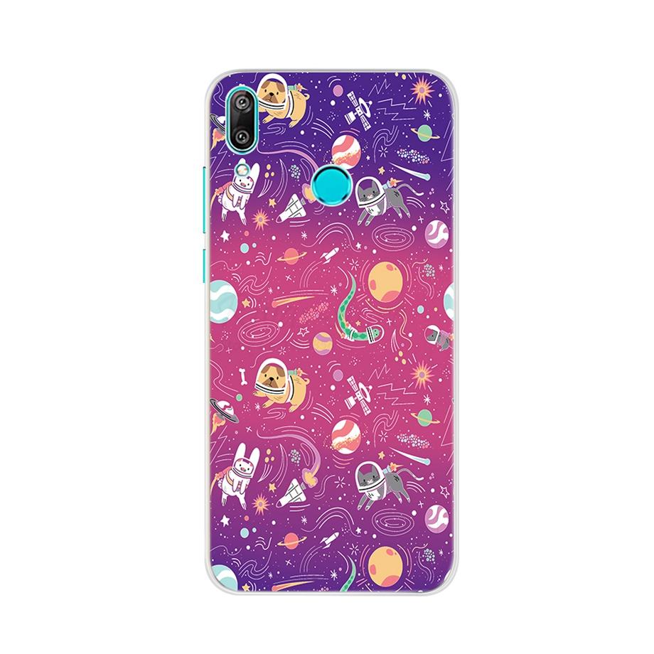 For Huawei Y7 2019 Case Silicone Cartoon TPU Cover Phone Case For Huawei Y7 2019 DUB-LX1 DUB LX1 LX2 LX3 Y 7 Prime Pro 2019 Case