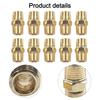Plumbing Connections 27mm Size Brass Pipe Adapter Brass Compression Connector Male To Male Adapter Hex Nipple Fitting