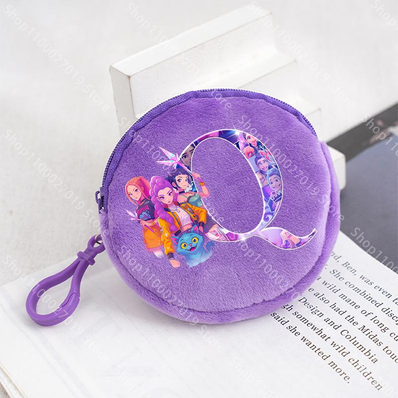 K Pop Demon Hunters Jenter Myntpung Barn Søt Bokstav Tegneserie Trykk Stor Kapasitet Kosmetikkveske Bærbar Håndveske Barn Gaver