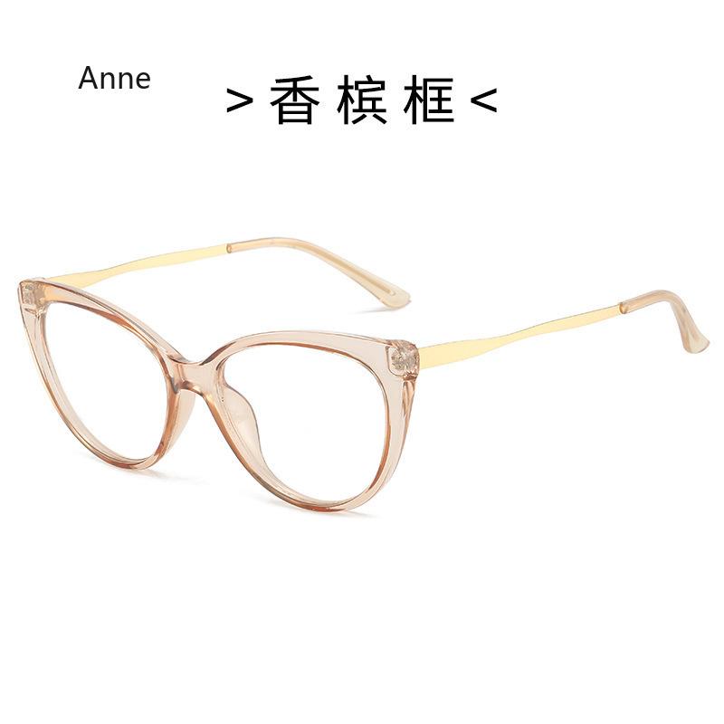TR90 Anti Blue Light Blocking Glasses Frame Women Luxury Designer Retro Eyeglasses Ladies Optical Frame  Trend gafas