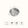 Stainless Steel Non-Slip Slow Feeder Bowl for Small Dogs and Cats
