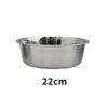 Durable 201 Stainless Steel Pet Bowl - Bite and Drop Resistant, Universal for Cats and Dogs