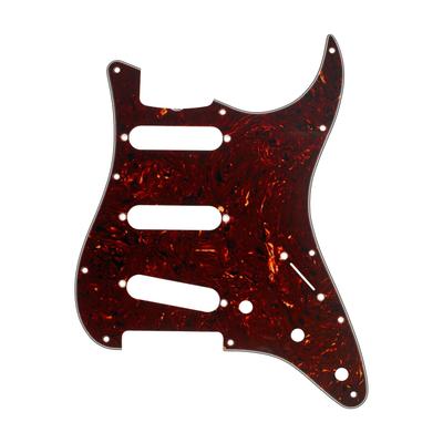 11-Hole '60s Vintage-Style Stratocaster S/S/S Pickguard, Tortoise Shell