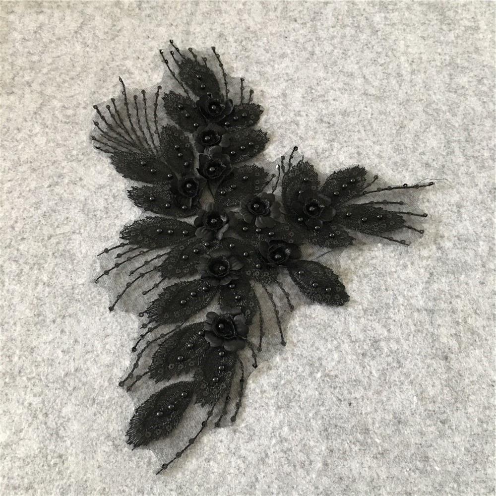 Elegant Sew on Patches Exquisite Clothing Applique Flower Embroidery Stickers  Clothes Sewing