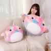 Soft Rainbow Narwhal Fish Pillow Plush Toy Doll Whale Doll Children's Soothing Ragdoll Doll