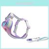 Pet Breathable Chest Harness For Medium And Small Dogs With Nonextendable Lead