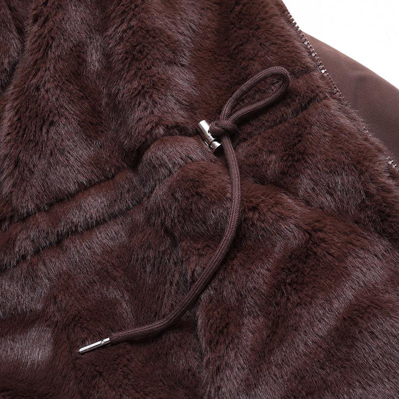 Mom's 2025 Mid-Length Reversible Winter Coat with Plus Velvet for Middle-Aged and Elderly Women