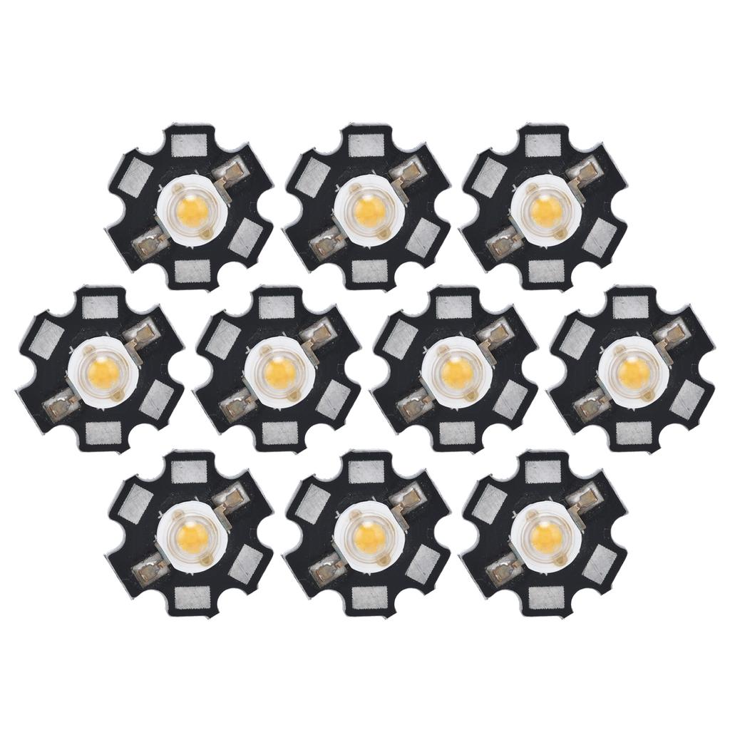 10Pcs Ultra Bright LED Chip 3V DIY Light Beads for Ceiling Light Downlight Flashlight Table