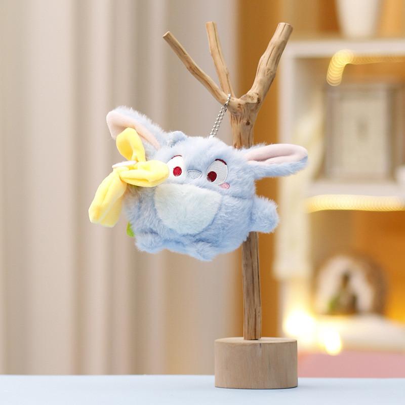 The Stitch Lilo Series Flower Keychain Cute Girl Backpack Hanging Doll Plush
