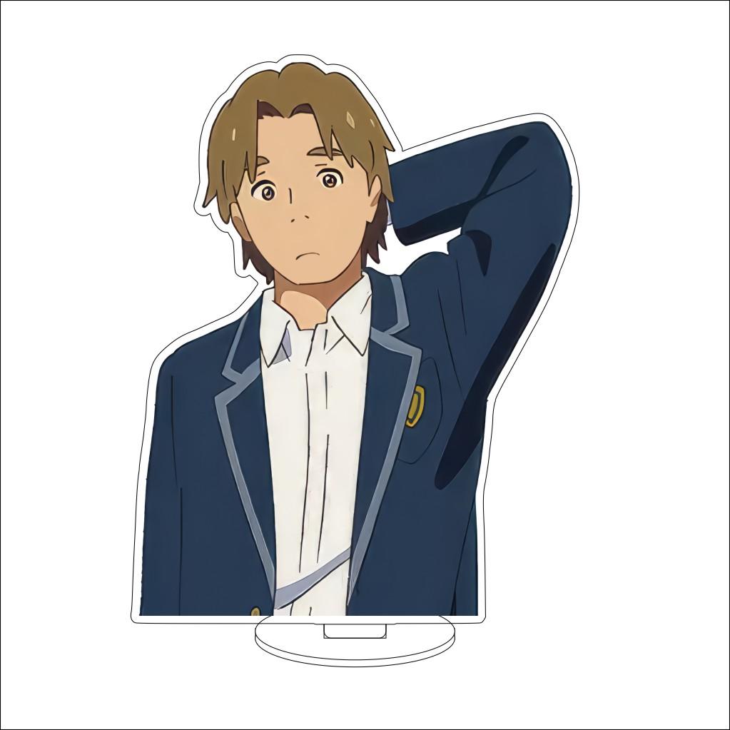 16CM Anime Your Name Cosplay Acrylic Stand Ornaments Okudera Miki Natori Sayaka Tachibana Taki Figure Stand Halloween Gifts