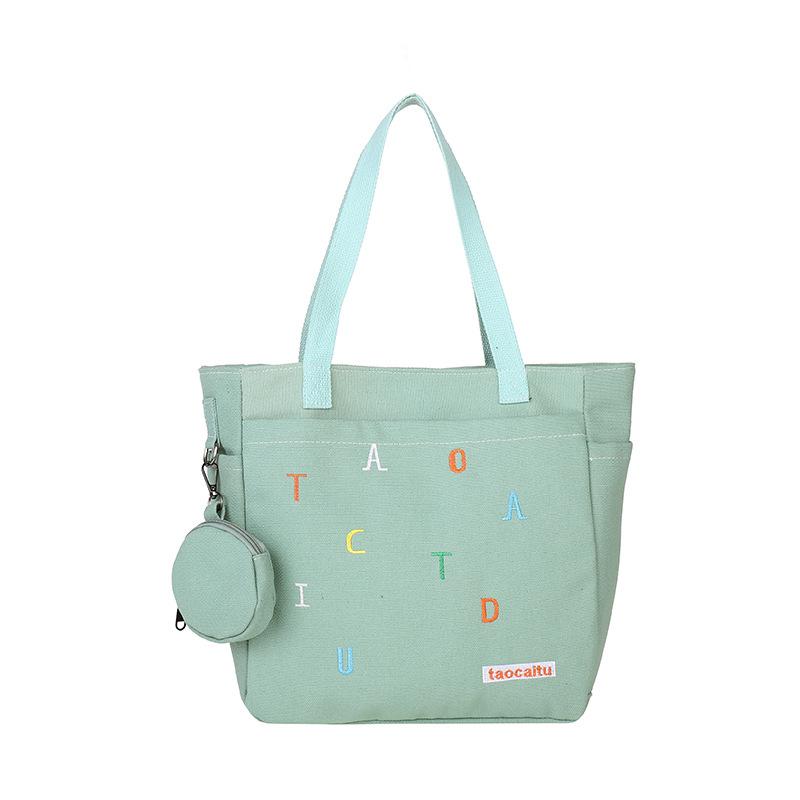 Fashion Letter Print Tote Bag for Women, Large Capacity Casual Shoulder Handbag, Student and Daily Use Shopping Bag