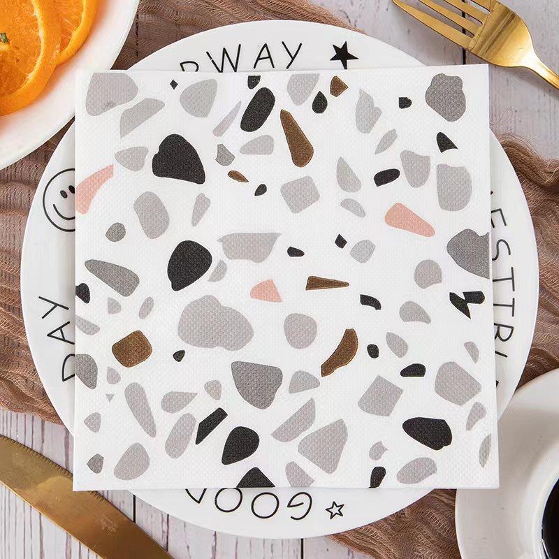 20PC/BAG Nordic Style Fashion Leopard Print Napkin Party Celebration Decorative Paper Restaurant Home Fashion Theme Paper Napkin