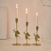 1/3Pcs Iron Art Cupid Candle Holder Vintage Metal Candlestick Home Living Room Wedding Party Taper Candle Stand Table Centerpiece Ornament