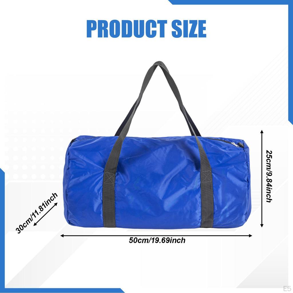 Foldable Gym Bag Fitness Handbag Multipurpose Storage Holder Tote Overnight for Training
