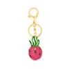 Cartoon Fruit Bag Pendant Keychain Heart Shape Bag Charms Simulation Fruit Keychain  Bag Decoration