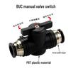 Pneumatic Hand Valve HVFF4 - Pipeline Switch Connector (Sizes: 6, 8, 10, 12, 16)