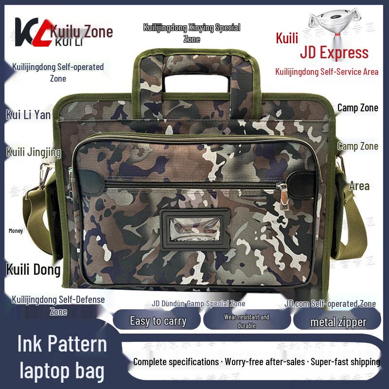 Kuili Camouflage Ink Wash Laptop Briefcase