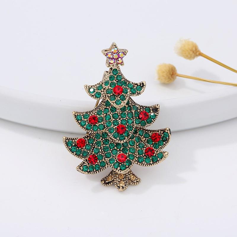 Christmas Tree Brooches For Women Unisex Plant Pins Multi-Color Available Holiday Party Accessories Gifts