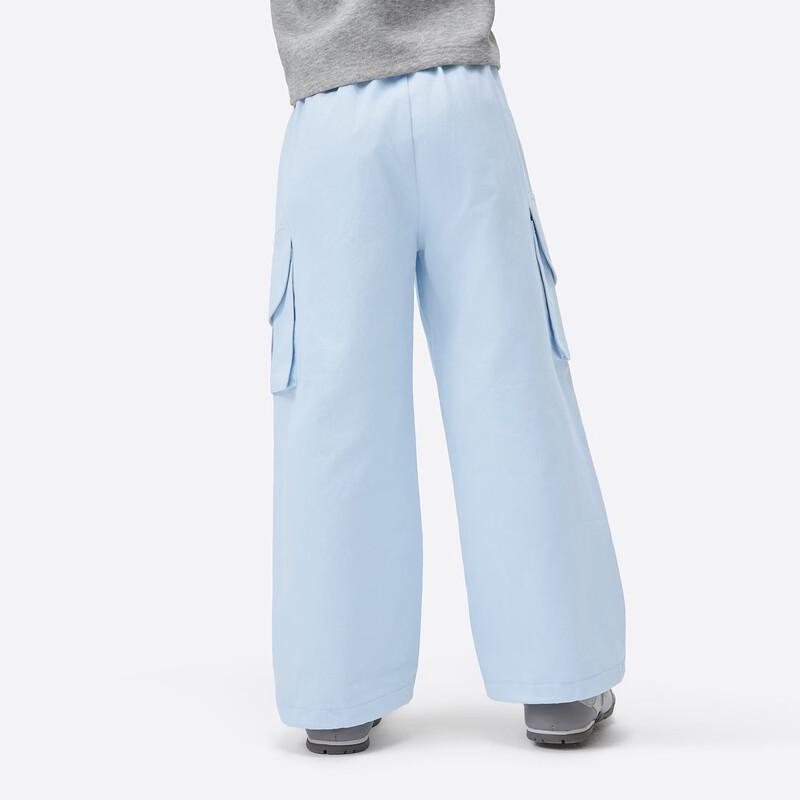 Girls' Cotton Casual Straight-Leg Trousers