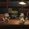 Solid Brass Boxing Dinosaur Figurine Fine Handcraft Vintage Look Perfect For Desktop Decor Dinosaur Lovers Collection Gifts