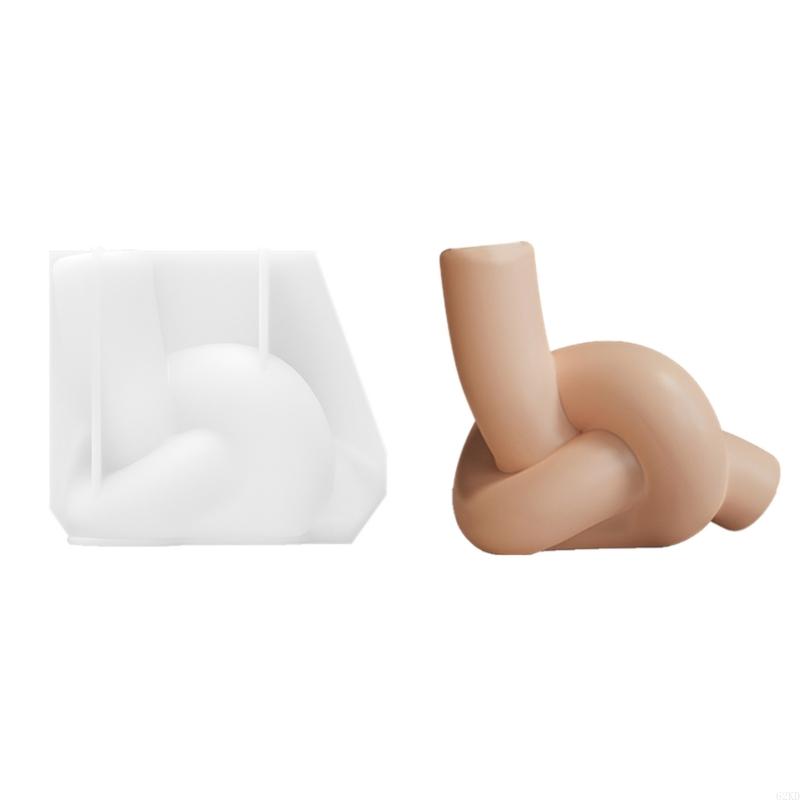 62KD Elegant Knot Silicones Holders Stand Molds For Holiday Party Home Decors