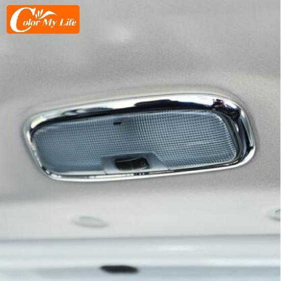 Car Styling for Ford Ecosport 2013 - 2017 Car Interior Reading Light Inner Roof Light Frame Light Cover Sticker Night Lamp