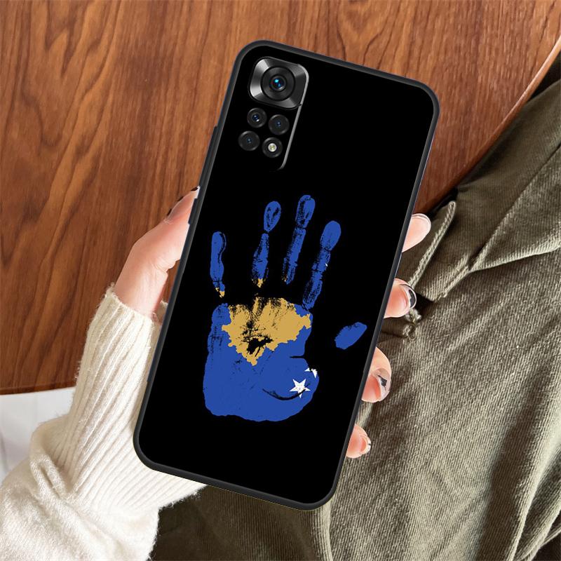 Kosovo National Flag Case For Xiaomi Redmi Note 13 14 Pro 12 11 10 15 Pro Plus Redmi 15 C 13 10C 12C 13C 14C Cover