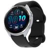 Universal 18mm Solid Color Silicone Strap Butterfly Shape Buckle Smartwatch Band