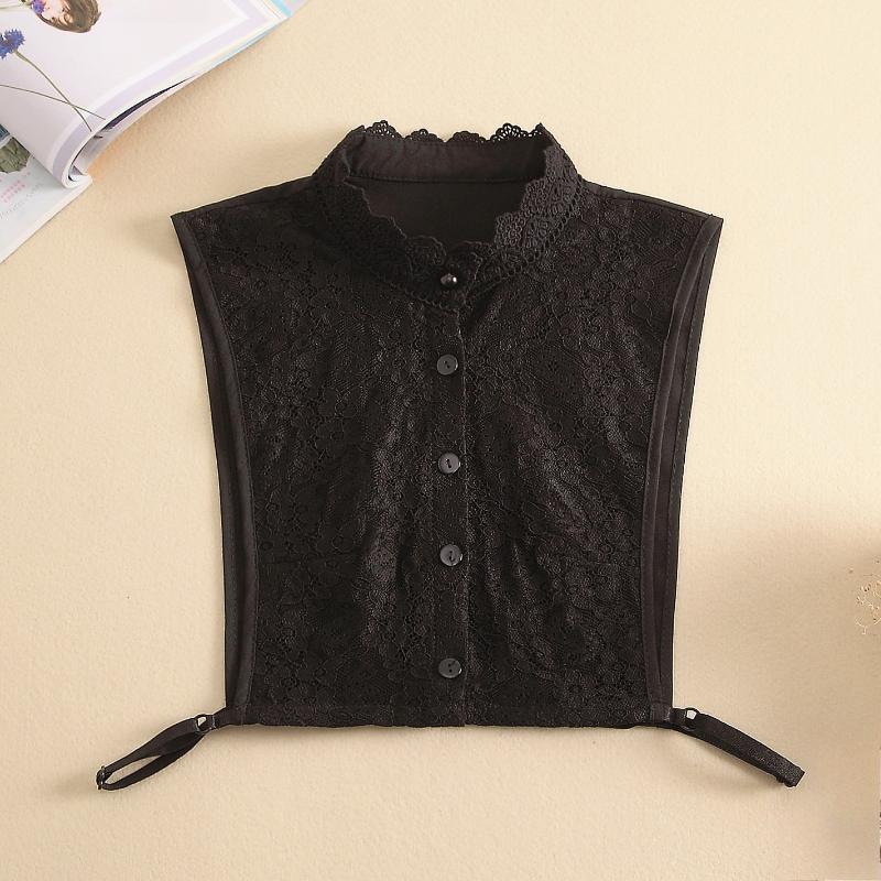 

Корейский кружевной воротник-стойка для женщин, съемный воротник для рубашки, аксессуары, винтажный женский ложный воротник для блузки