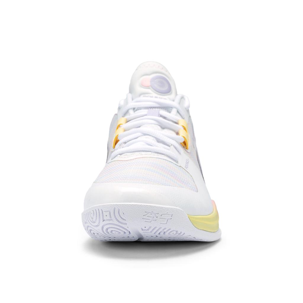 New LiNing Cushioning Rebound Support Low Top Badminton Shoes Unisex Standard White AYTV013-1
