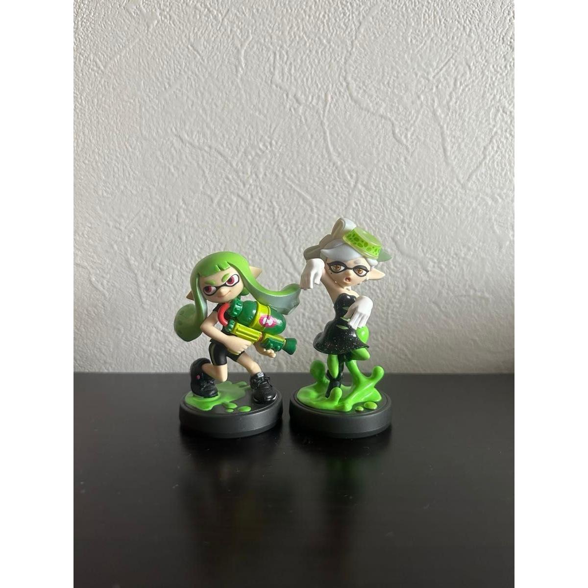 Использованный amiibo Splatoon amiibo девочка-светлячок лаймово-зеленый Splatoon amiibo