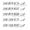Car 3D ABS Trunk Letters Logo Badge Emblem Decals Sticker For BMW 3 Series 320d 325d 328d 330d 335d E46 E90 E91 F30 F31 F34 G20 CJ6