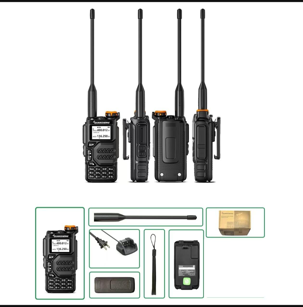 

Quansheng UV-K5 Многодиапазонная мощная FM-рация с функцией авиапередачи One-Key и согласованием частот для использования на открытом воздухе