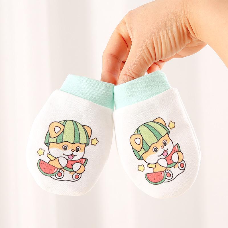 Verstellbare Baby-Fäustlinge aus reiner Baumwolle: Kratzfest, Atmungsaktiv, Beißbar, für 0-6 Monate, Ideal für Frühling, Herbst/Winter.