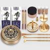 Messing Weihrauchbrenner Tragbar DIY Zen Weihrauchbrenner Siegel Weihrauch Keramik Set Hand Duftpulver Herstellung Weihrauchbrenner