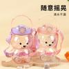 Water Bottle Bear Water Cup Belly Cup Strap Portable Straw Cup Portable Cartoon High Temperature Resistance Large Capacity