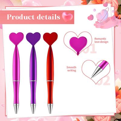 16Pcs Heart Ballpoint Pens Heart Shaped Pen Holiday Gift Thank You Gifts Employee Appreciation Gifts for Office School Coworker