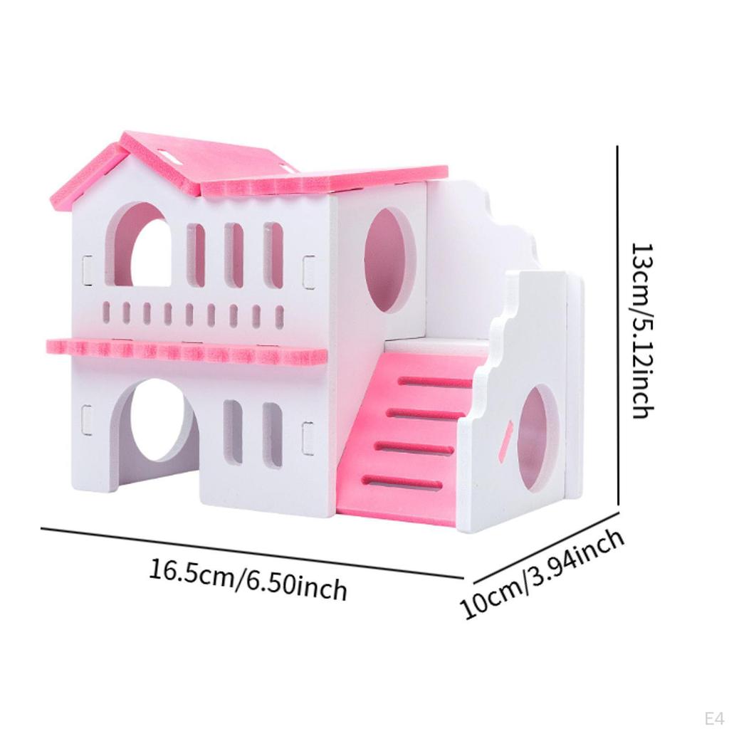 Casă pentru hamster cu structură de cățărat și zonă de joacă pentru gerbil șoarece