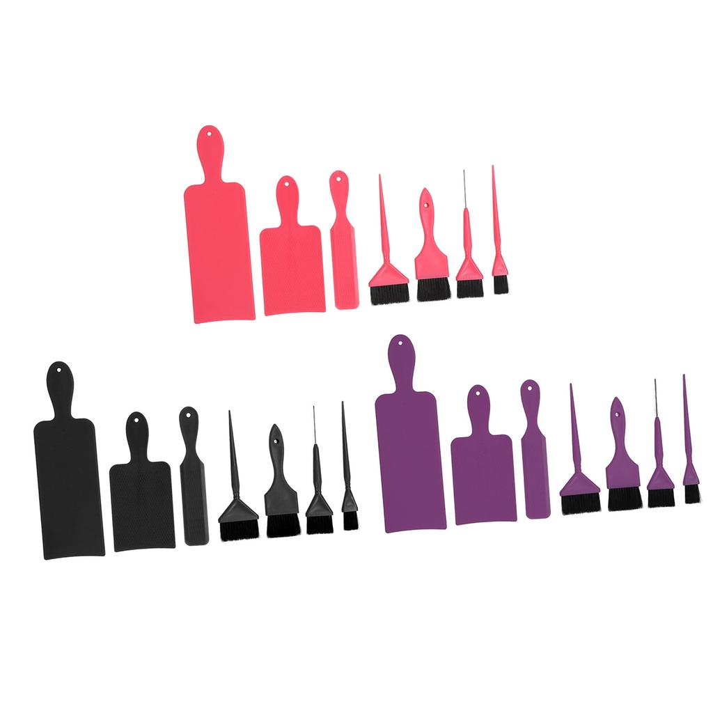 7pcs Hair Dye Tool Set Balayage Board Coloring Brush Hair Highlighting Paddle Brush Tools Hair Salon