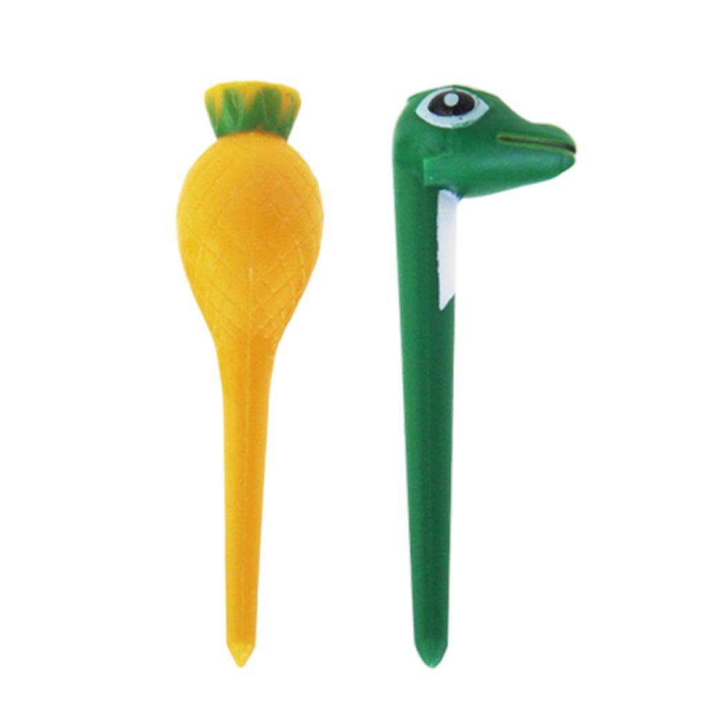1pc golf professional tees 70mm/2.76inch Yellow/Green Tool Nail for Accessories - Fruit