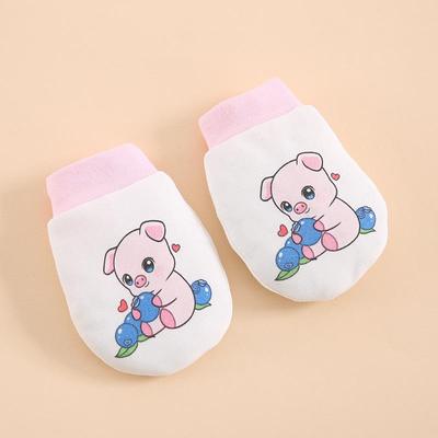 Pure Cotton Baby Mittens: Anti-Scratch Teetherable Hand Protectors for Newborns, Spring & Autumn