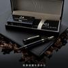 Wordsworth & Black Premium Metal Fountain Pen - Majesty (Black Gold) | 24 Fountain Pen Ink Cartridges (Black & Blue) | 24K Gold Finish | 18K