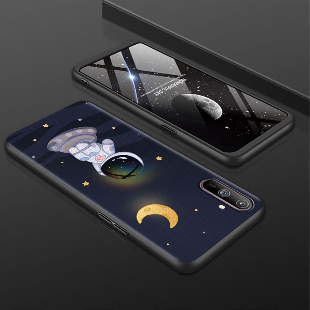 Hülle für Realme 8 C21y GT Neo 2 3 8i C21 7 C11 6 C12 C35 C3 GT 9 Pro C12 Master Funda Handyhülle Astronaut Universum