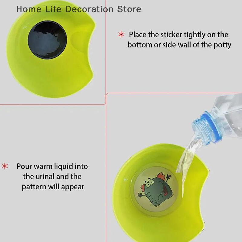 Adesivo WC Carino Che Cambia Colore Adesivo Termocromico per WC Urinatoio Allenamento Impermeabile Adesivo Che Cambia Colore Per Bambini Vasino