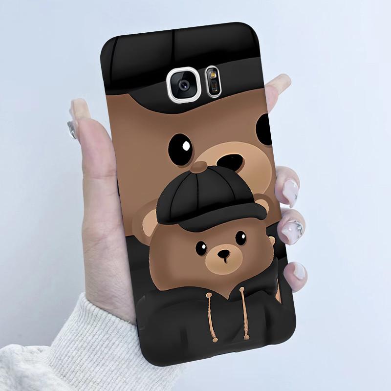 For Samsung Galaxy S7 S7Edge Case Soft TPU Silicone Cover Cute Astronaut Panda Phone Case For Samsung S7 S 7 Edge Coque Funda