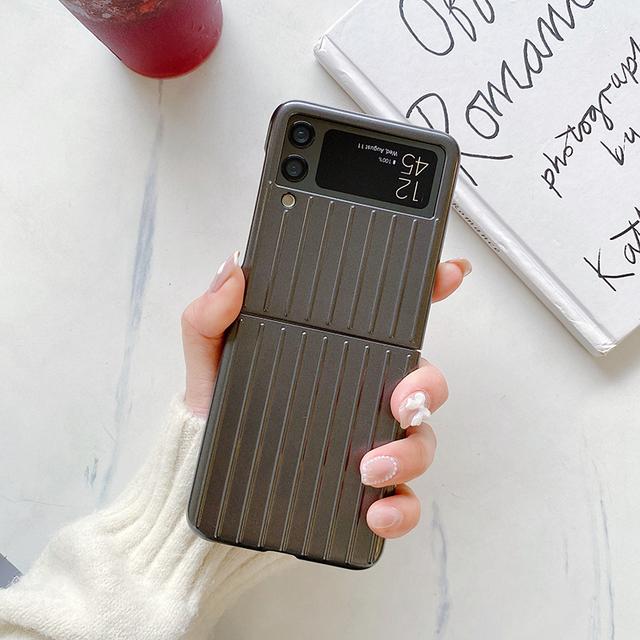 Candy Color Trunk Phone Case For Samsung Galaxy Z Flip 3 5g Hard Pc Back Cover For Galaxy Z Flip3