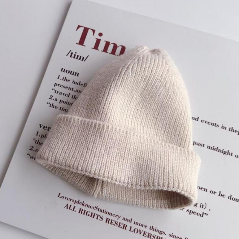 Kids Beanie Solid Color Knitted Baby Winter Hats For Children Warm Crochet Boys Girls Hat Toddler Cap Baby Bonnet Gorras Gorro