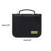Fishing Soft Lure Bag Fishing Rig Tackle Accessory Storage Bag Canvas Waterproof Soft Bait Binder Worm Lure Spinnerbait Folding